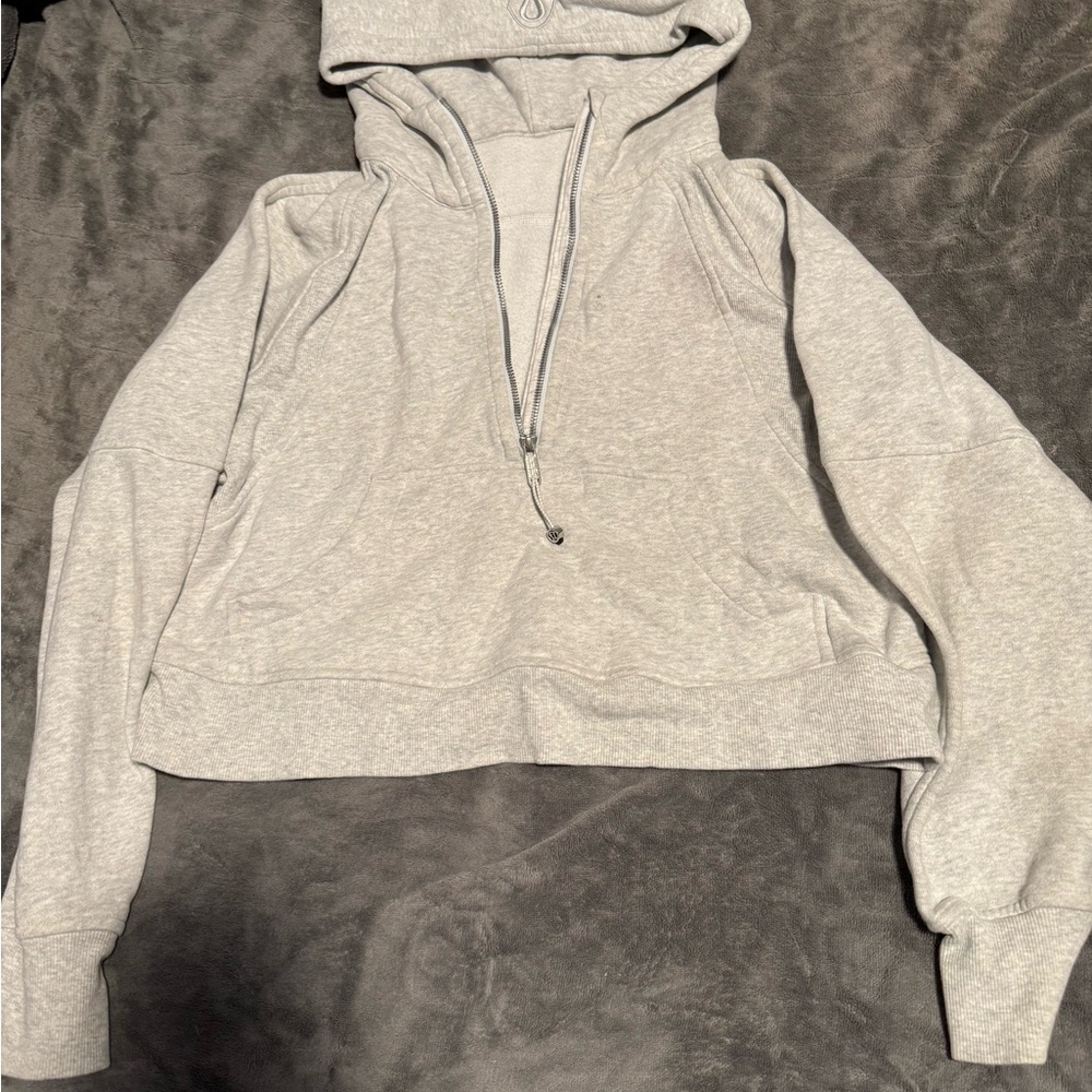 lululemon athletica Light Gray Teddy Jacket